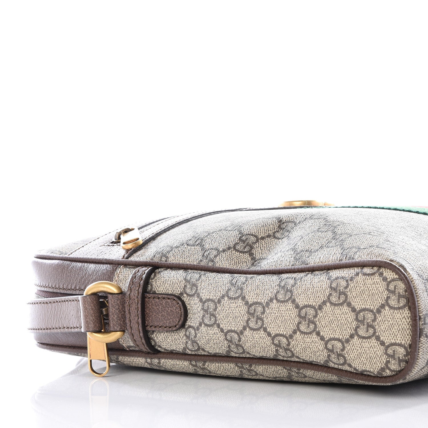 Gucci GG Supreme Monogram Web Medium Ophidia Messenger Bag Brown 8 of 13