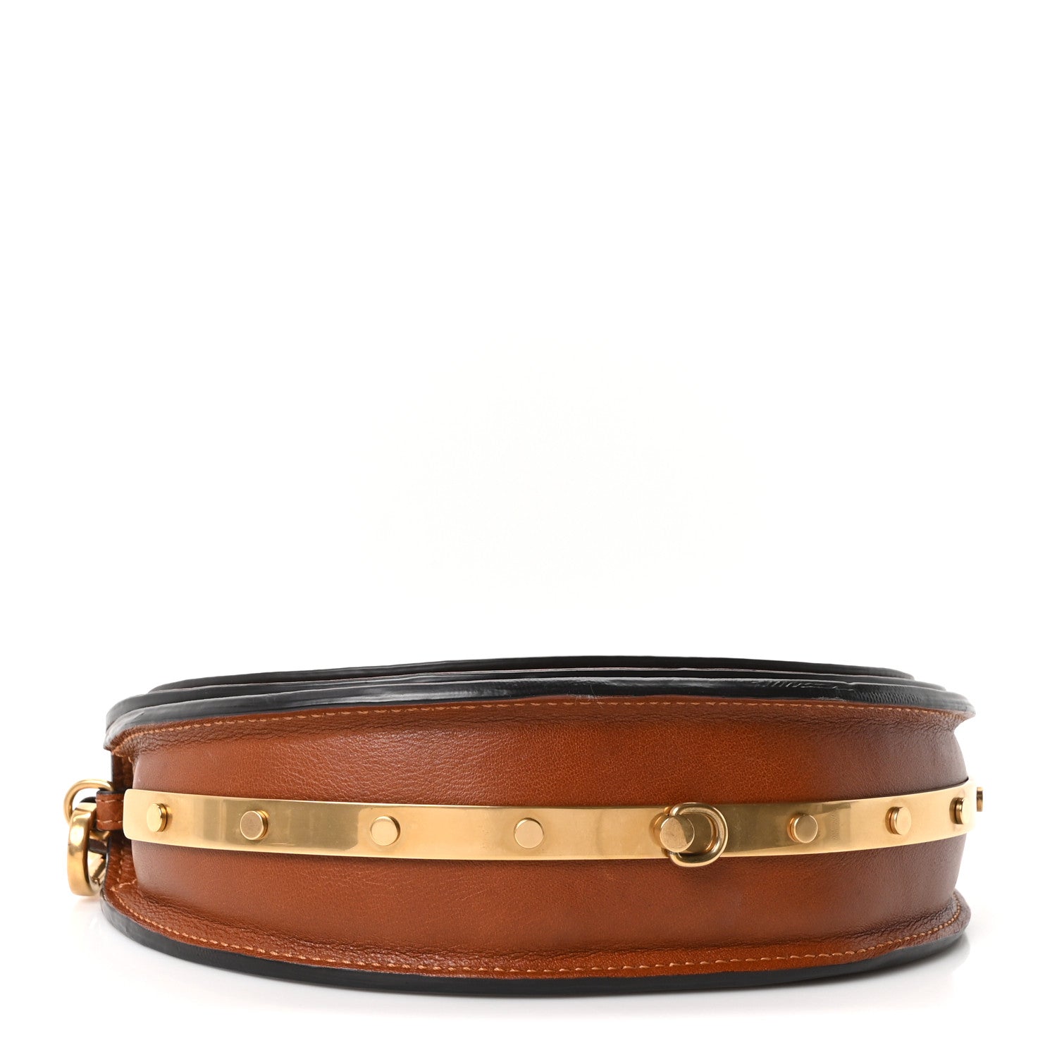 Chloe Calfskin Small Nile Bracelet Minaudiere Bag Caramel 4 of 10