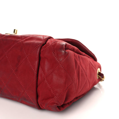 Chanel Iridescent Calfskin Quilted Chic Quilt Flap Red 9 of 14