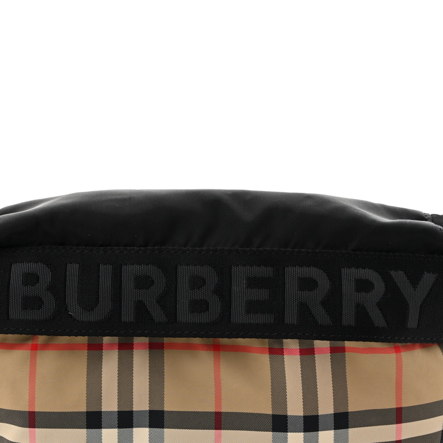 Nylon Vintage Check Sonny Bum Bag Archive Beige Black