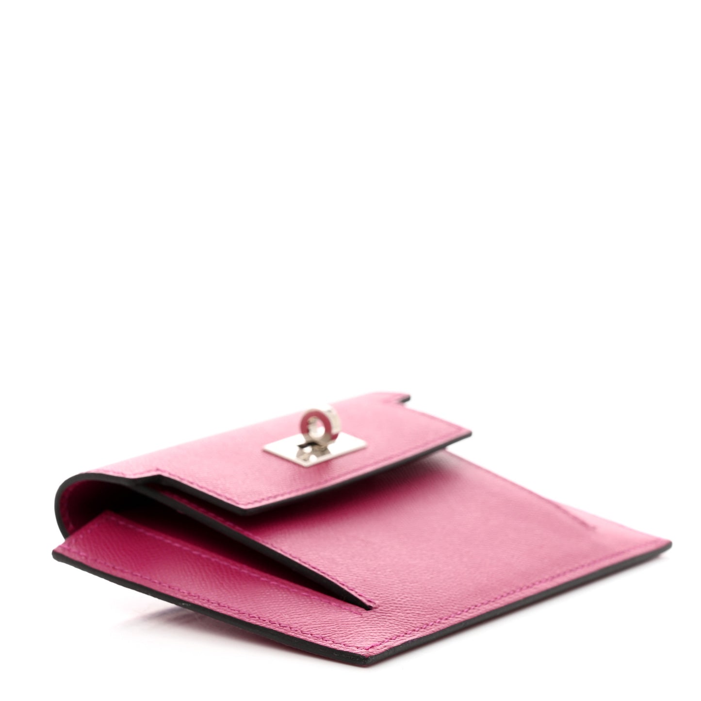 Epsom Kelly Pocket Compact Wallet Rose Mexico