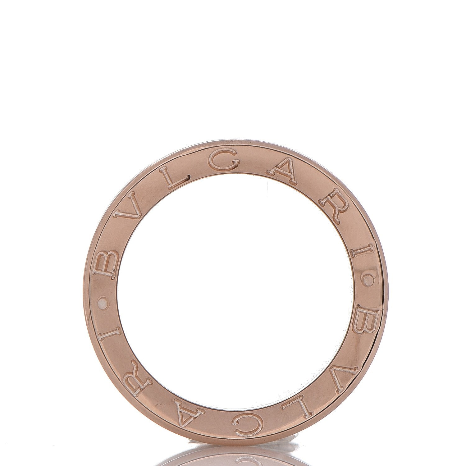 Bulgari 18K Rose Gold Stainless Steel Anish Kapoor B.Zero1 Ring 51 5.75 4 of 4