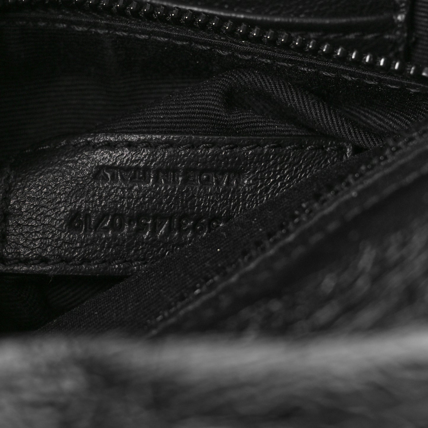Crinkled Calfskin Matelasse Monogram Niki Chain Wallet Black