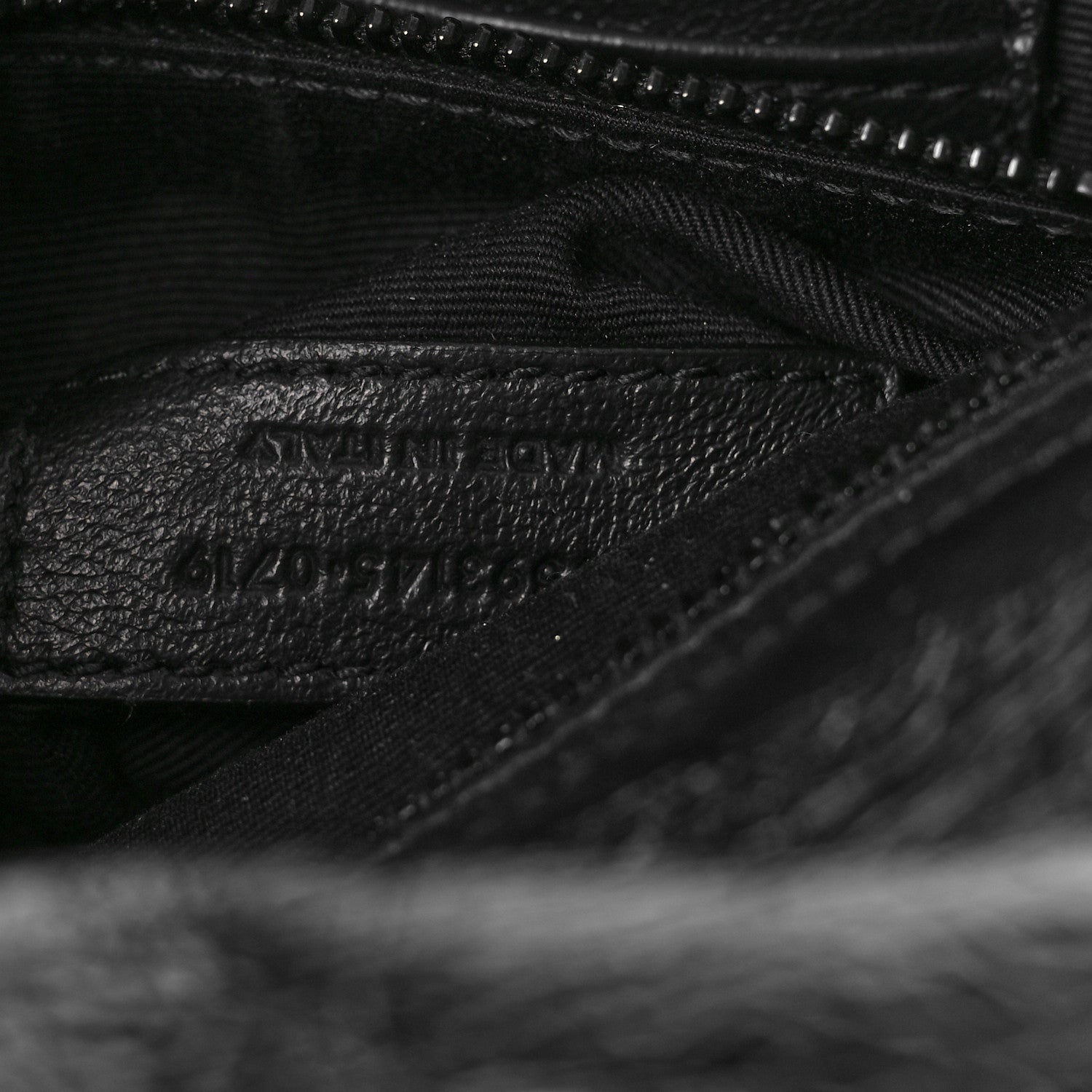 Saint Laurent Crinkled Calfskin Matelasse Monogram Niki Chain Wallet Black 7 of 9