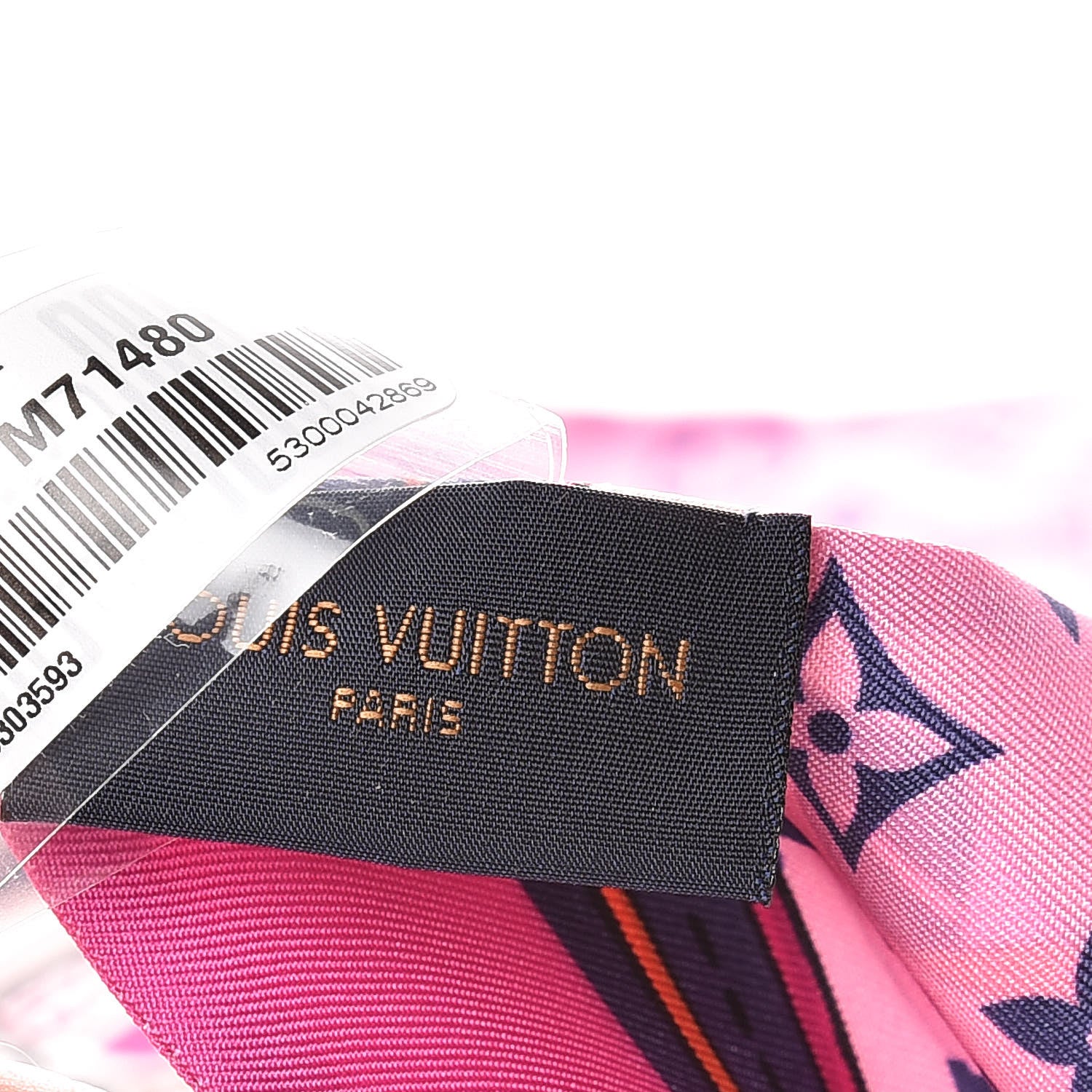 Louis Vuitton Silk Monogram Superstition Bandeau Rose 3 of 7