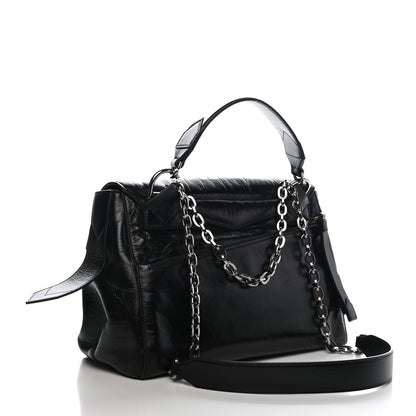 Givenchy Creased Patent Calfskin Medium ID Flap Black 2 of 7