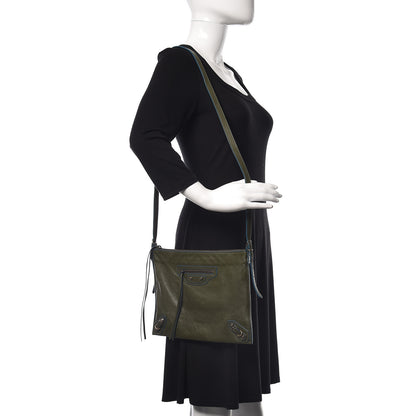 Balenciaga Veau Papier Highlight Neo Crossbody Vert Kaki 2 of 10