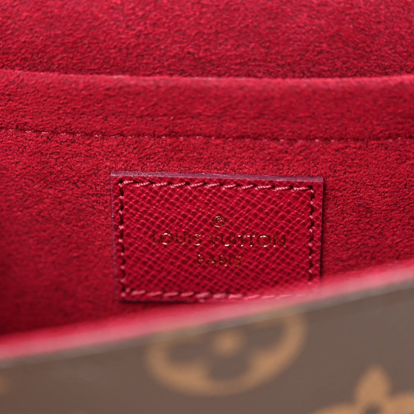 Monogram Pochette Felicie Chain Wallet Fuchsia