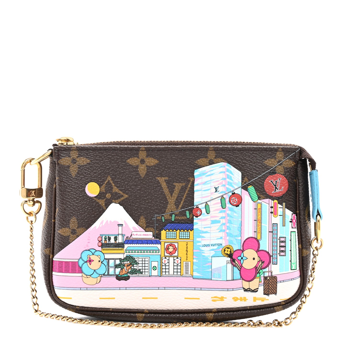 Monogram 2022 Christmas Animation Tokyo Mini Pochette Accessories Blue