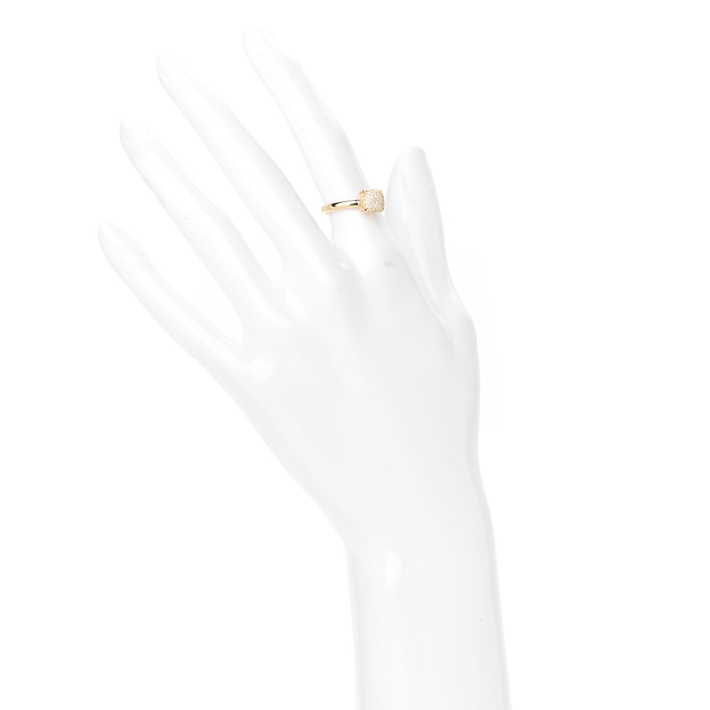 18K Yellow Gold Diamond 7mm Paloma Picasso Sugar Stacks Ring 49 5