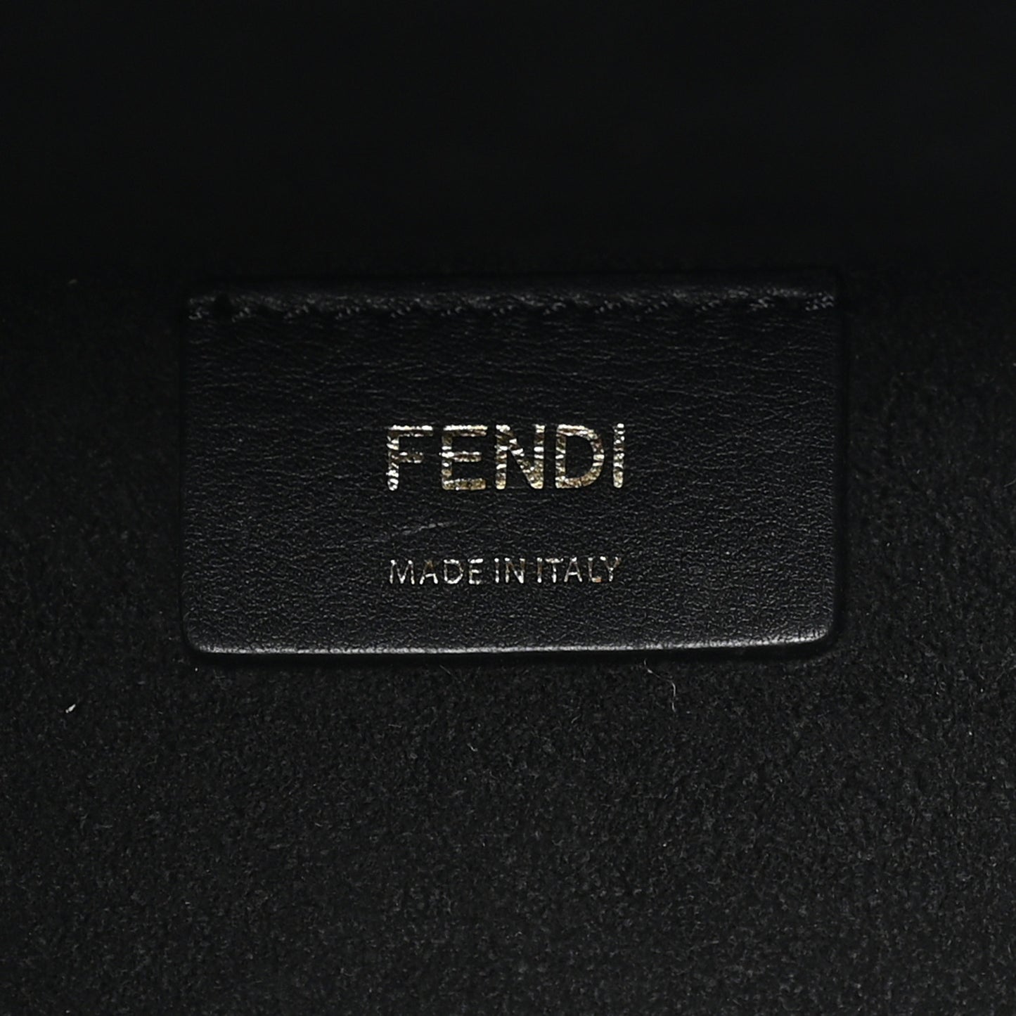 Vitello Plexiglass FF Embossed Medium Fendi Sunshine Shopper Tote Black