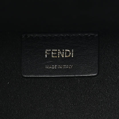 Fendi Vitello Plexiglass FF Embossed Medium Fendi Sunshine Shopper Tote Black 5 of 9