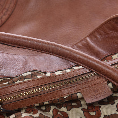 Gucci Calfskin Guccissima Trim Large Signoria Hobo Brown 13 of 19