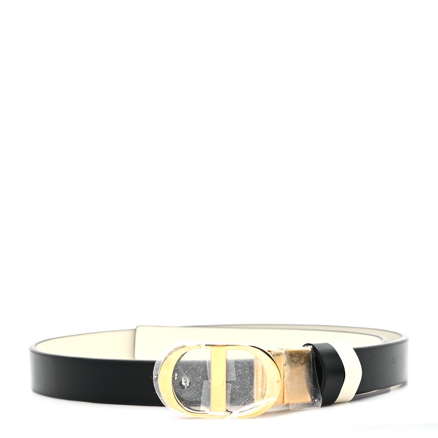 Christian Dior Calfskin 30 Montaigne Reversible Belt 70 28 Black Multicolor 1 of 5