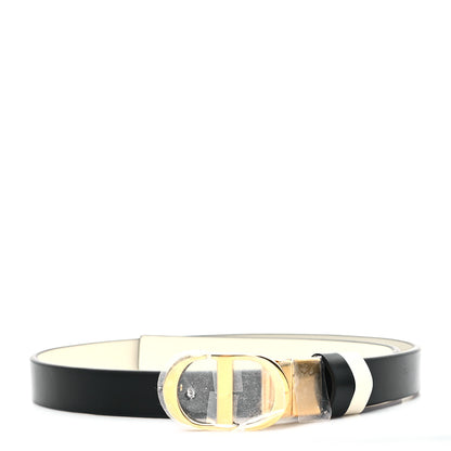 Christian Dior Calfskin 30 Montaigne Reversible Belt 70 28 Black Multicolor 1 of 5