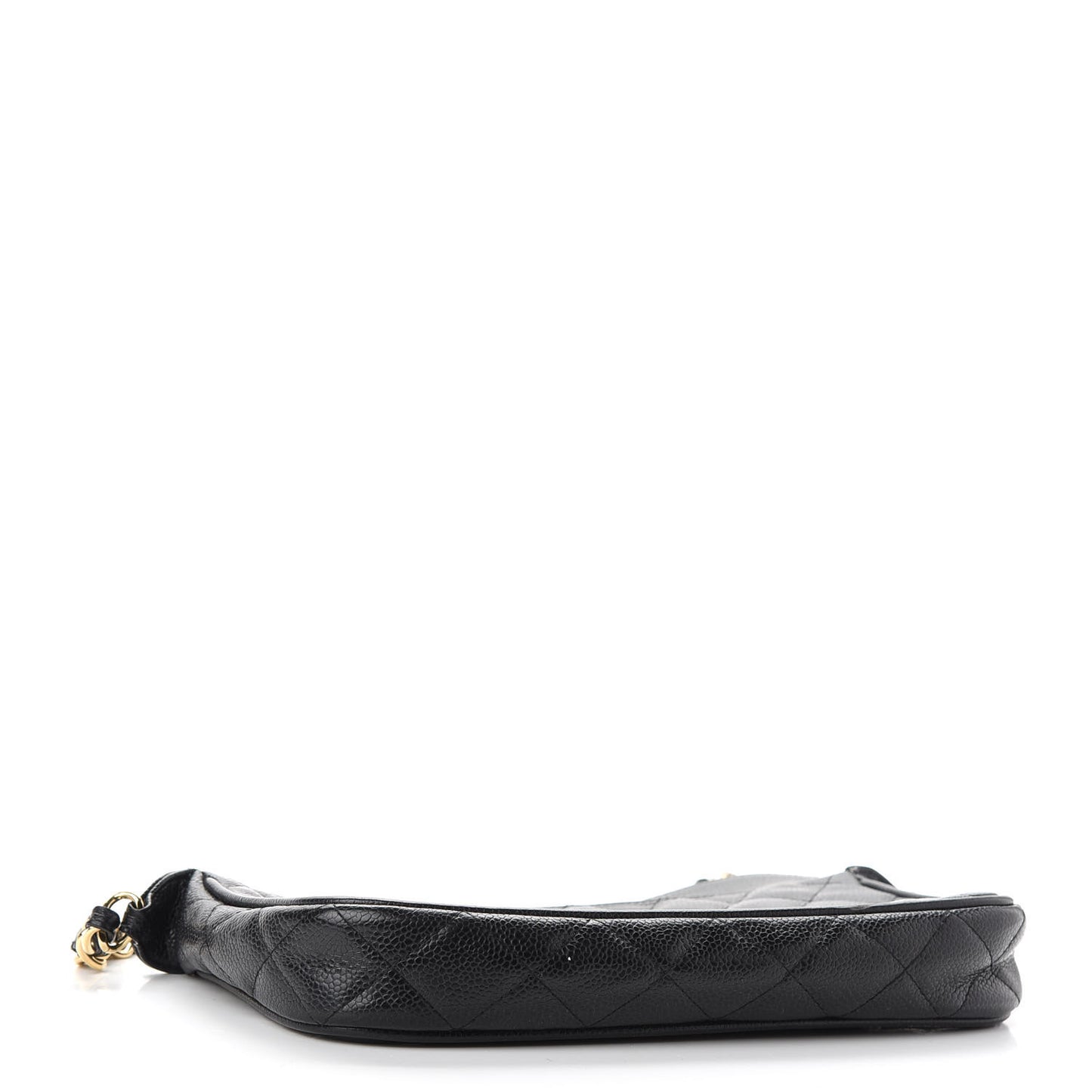 Caviar Quilted Timeless CC Shoulder Bag Black