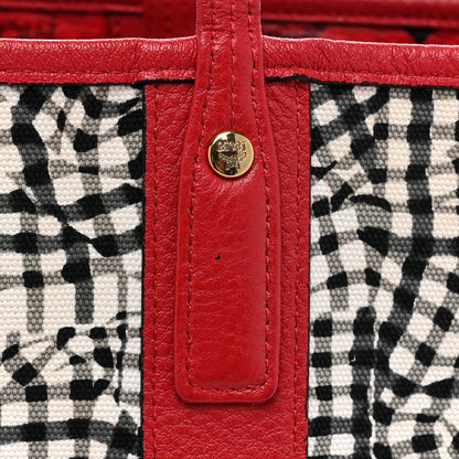 MCM Visetos Medium Liz Reversible Shopper Tote Ruby Red 19 of 31