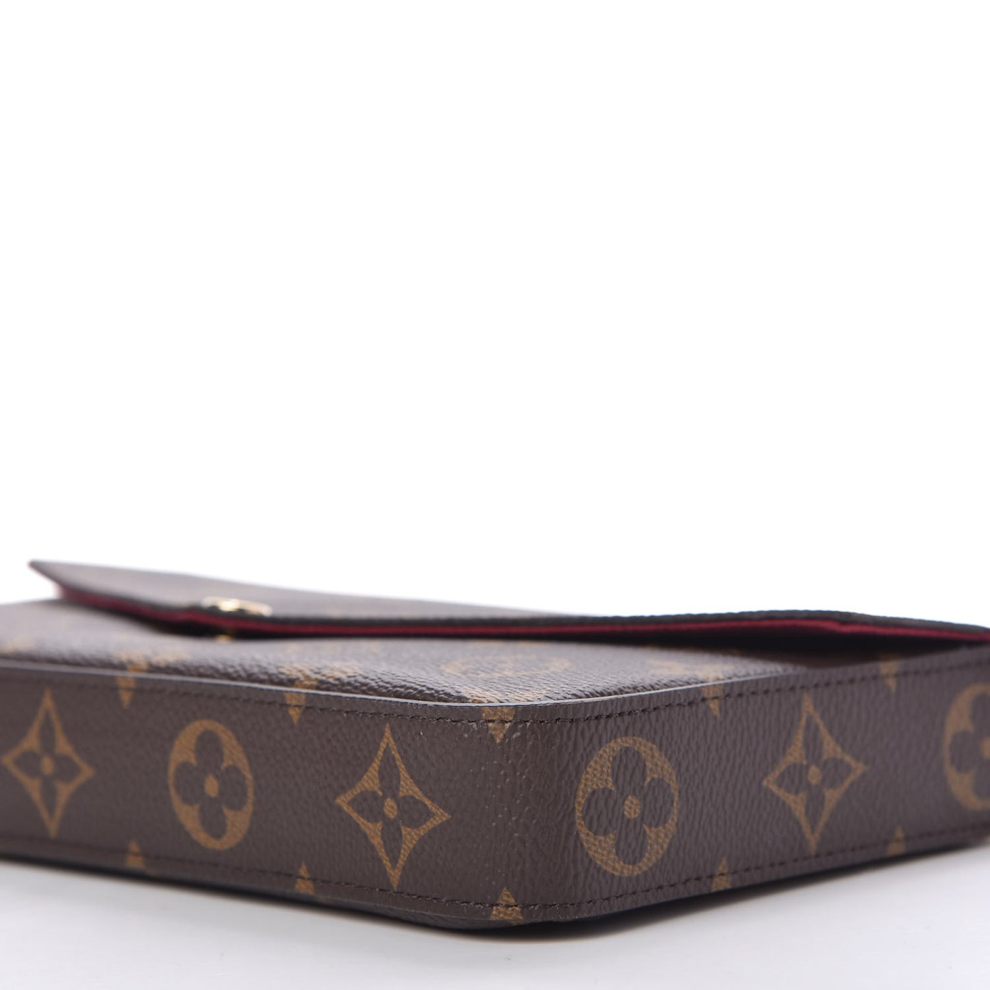 Monogram Pochette Felicie Chain Wallet Fuchsia