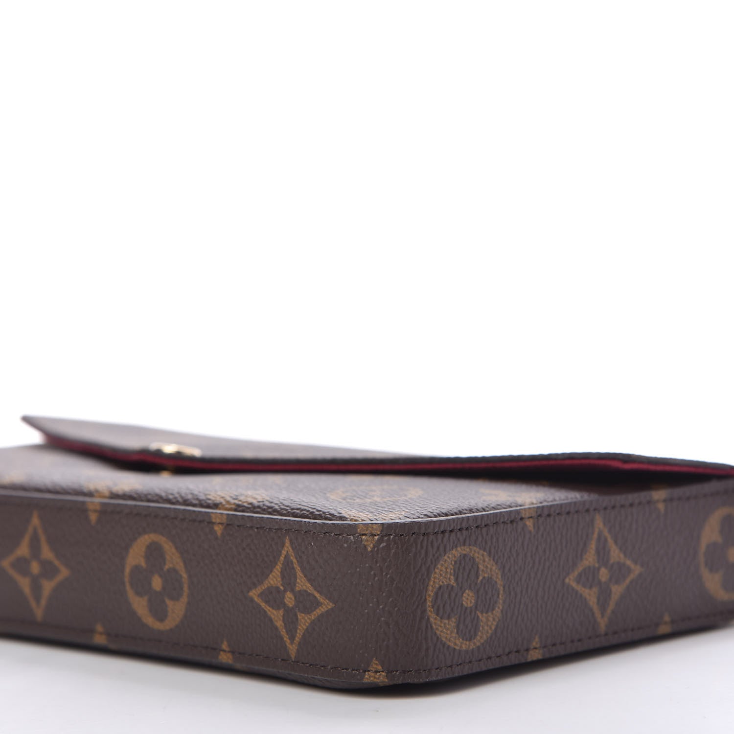 Louis Vuitton Monogram Pochette Felicie Chain Wallet Fuchsia 7 of 11
