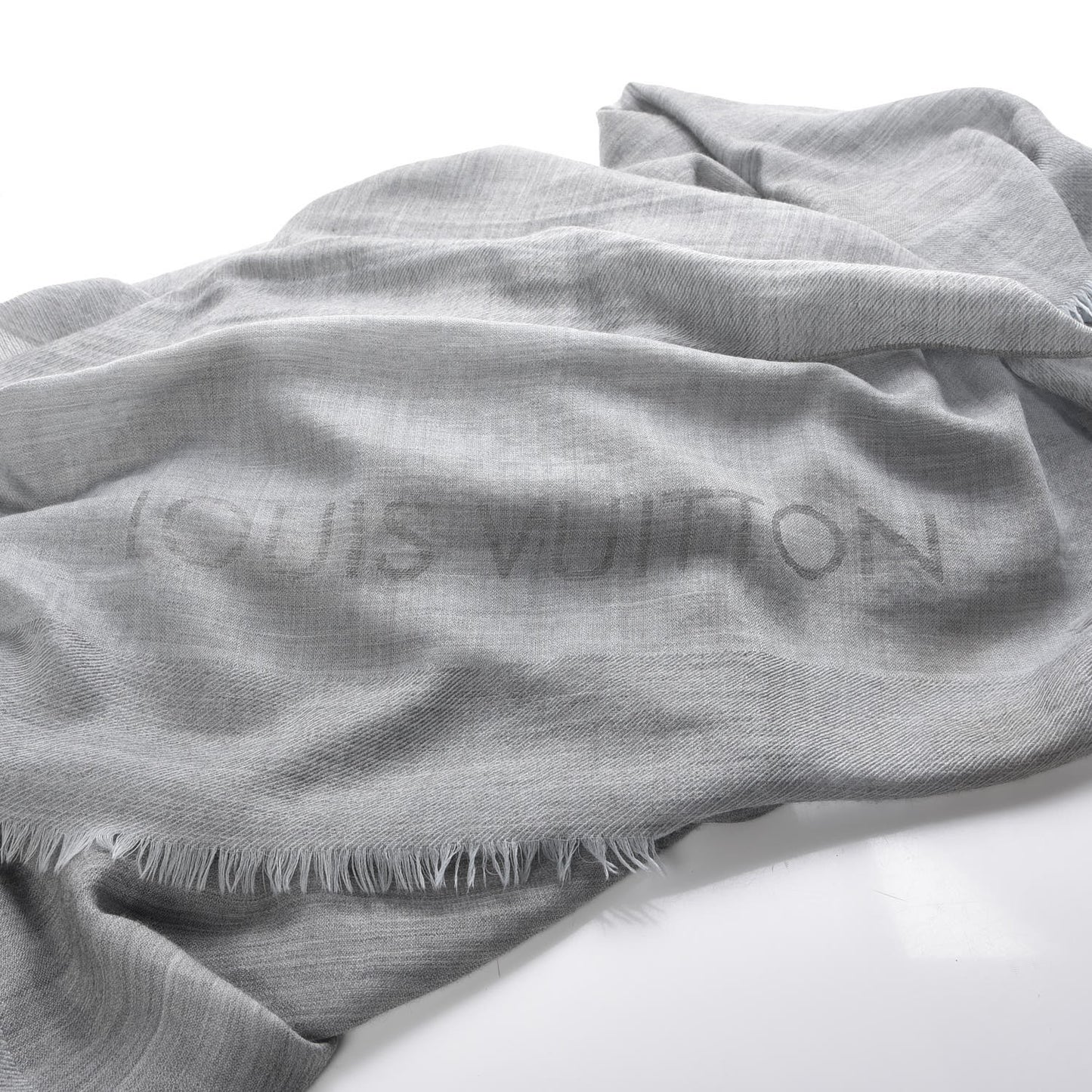 Woven Cashmere Travel Shawl Grey