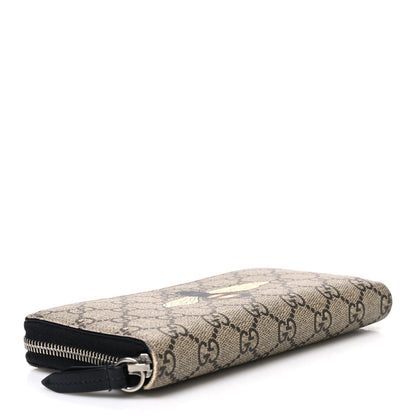 Gucci GG Supreme Monogram Bee Zip Around Wallet 4 of 7