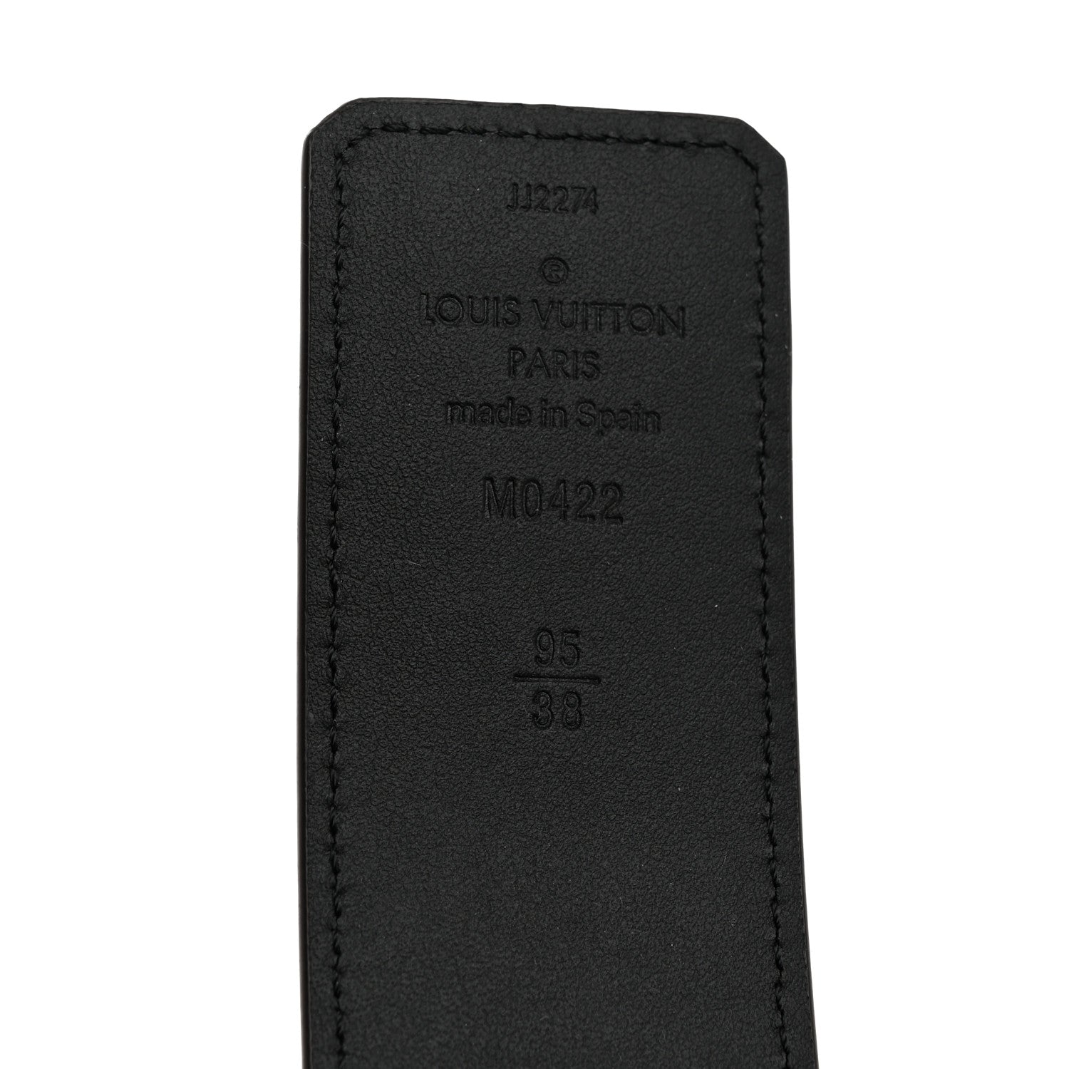Louis Vuitton Calfskin Monogram 40mm LV Pyramide Belt 95 38 Black 3 of 5