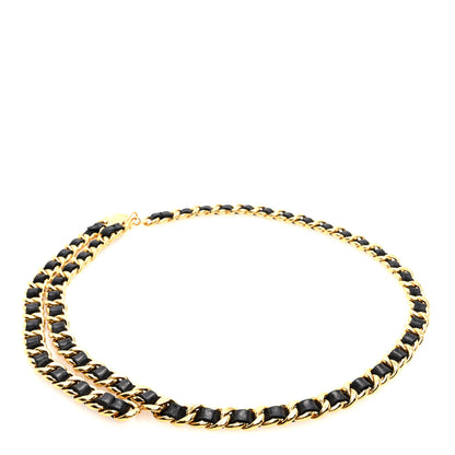 Chanel Lambskin Chain CC Medallion Belt Black Gold 2 of 3