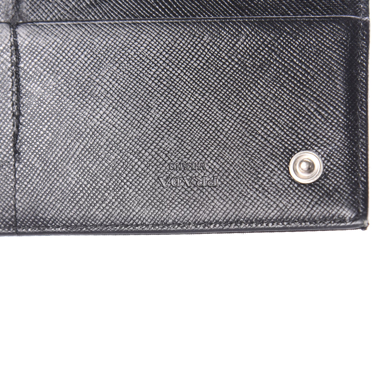 Tessuto Nylon Continental Flap Wallet Black