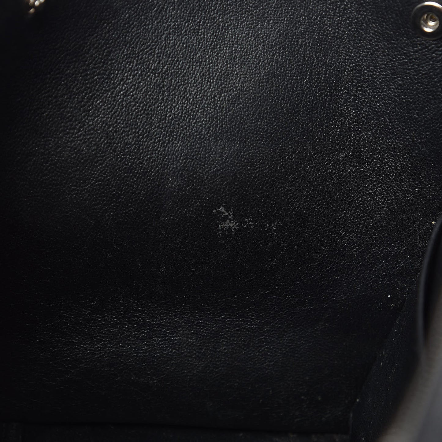 Drummed Calfskin Suede Small Trapeze Black