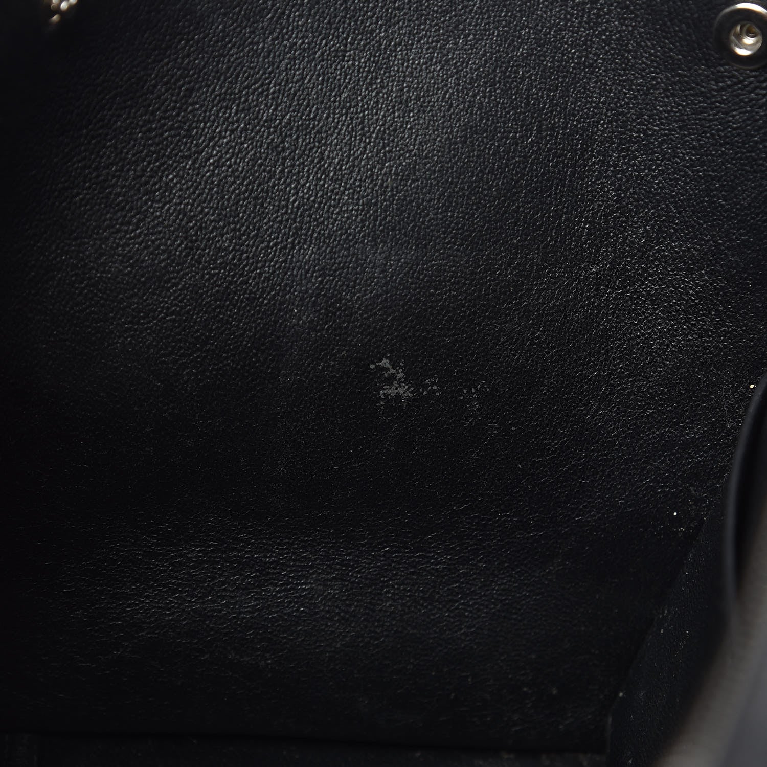 Celine Drummed Calfskin Suede Small Trapeze Black 9 of 13