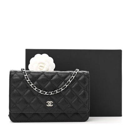 Chanel Caviar Quilted Wallet on Chain WOC Black 11 of 11