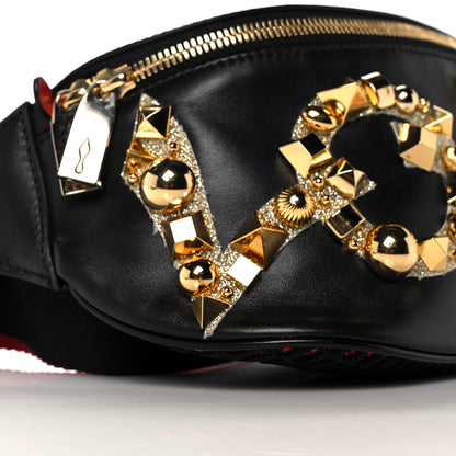 Christian Louboutin Calfskin Marie Jane Love Belt Bag Black Platine 7 of 8
