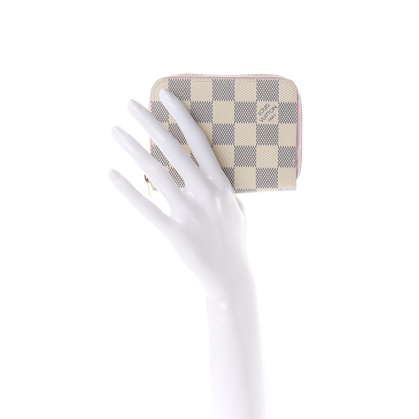 Damier Azur Zippy Coin Purse Rose Ballerine