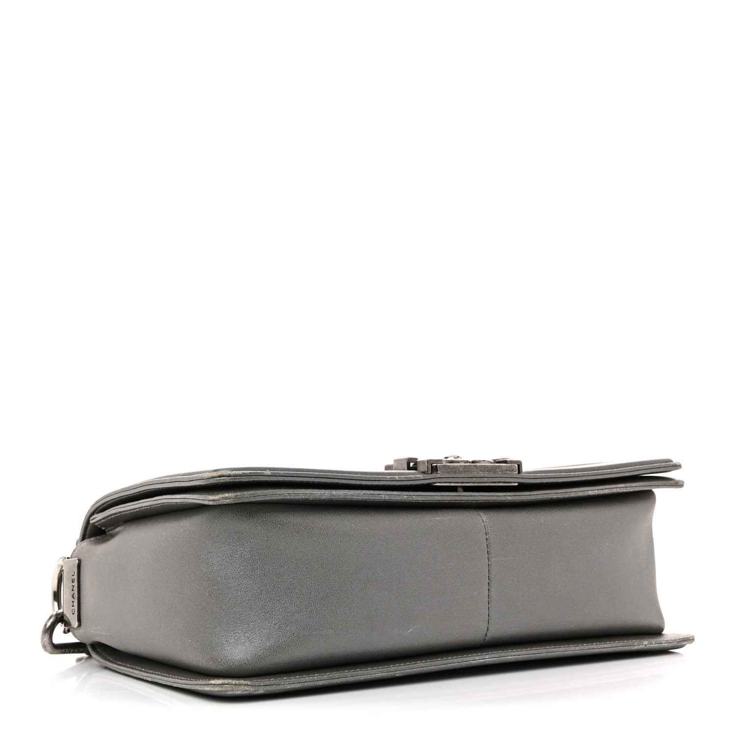Chanel Metallic Lambskin Stingray Quilted Medium Boy Flap Silver 6 of 31