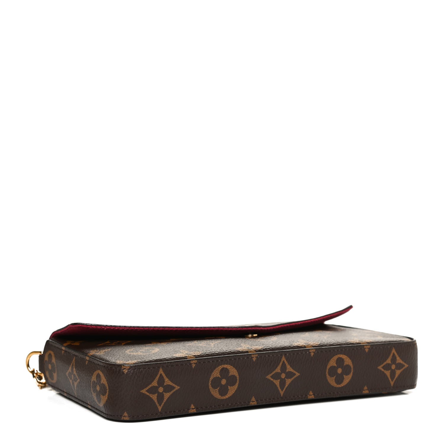 Louis Vuitton Monogram Pochette Felicie Chain Wallet Fuchsia 4 of 11