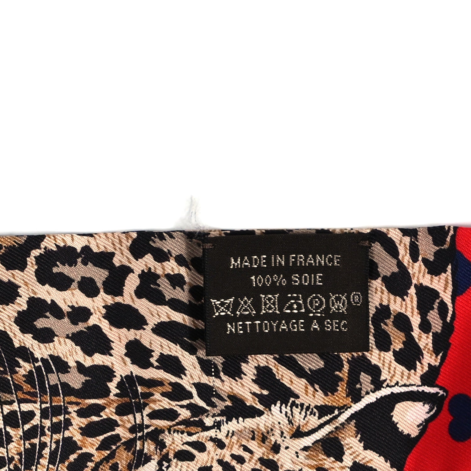 Hermes Silk Jungle Love Love Twilly Rouge Marine Fauve 3 of 4