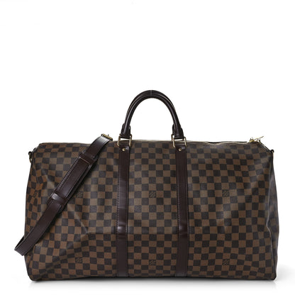 Louis Vuitton Damier Ebene Keepall Bandouliere 55 1 of 8