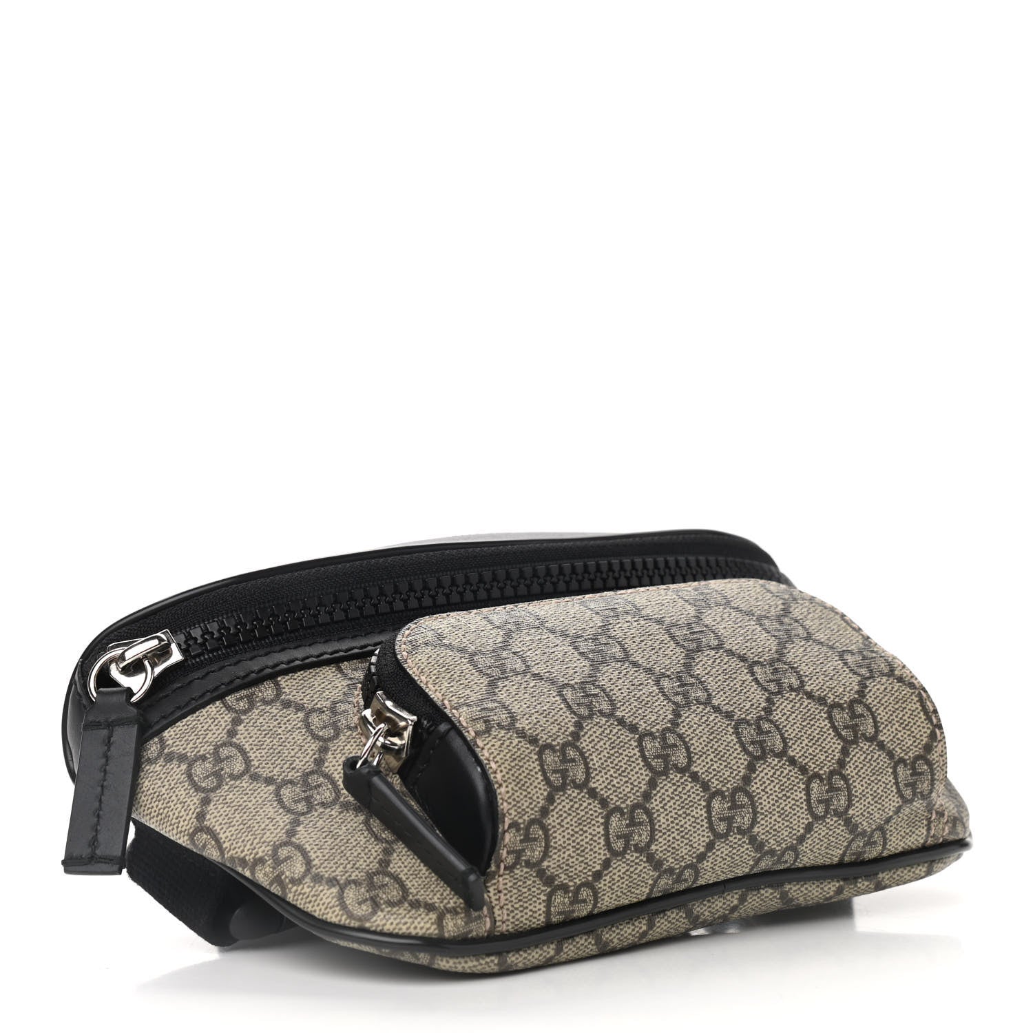 Gucci GG Supreme Monogram Belt Bag Black 4 of 9