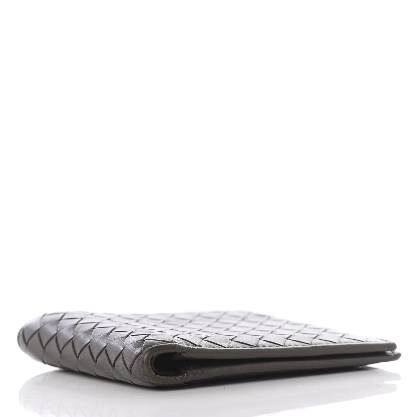 Nappa Intrecciato Bi-Fold Wallet Light Grey