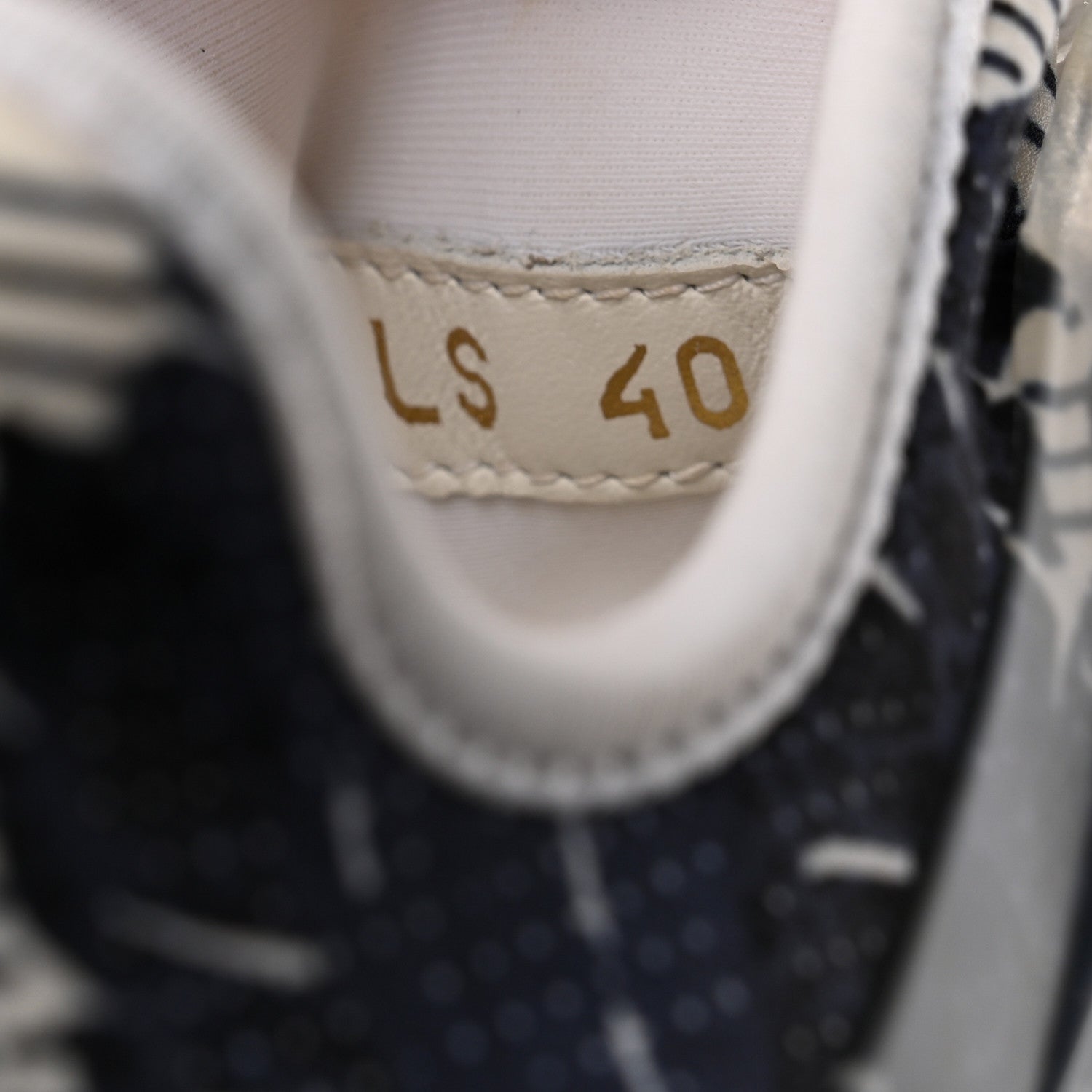 Christian Dior Technical Fabric Tie & Dior Print Womens D-Connect Sneakers 40 Off White 6 of 8