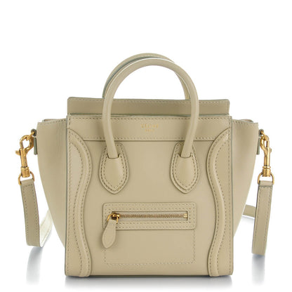 Celine Satin Calfskin Nano Luggage Powder 1 of 8