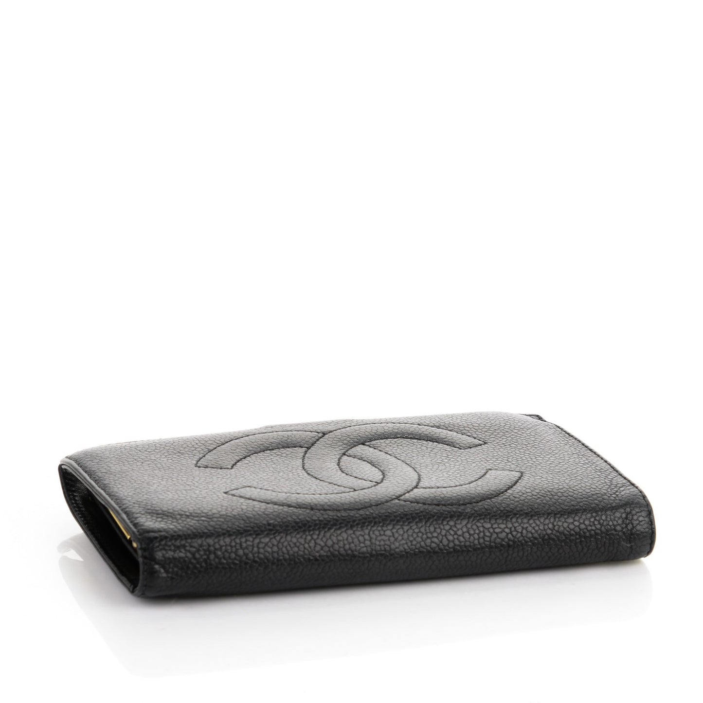 Caviar Timeless CC French Wallet Black