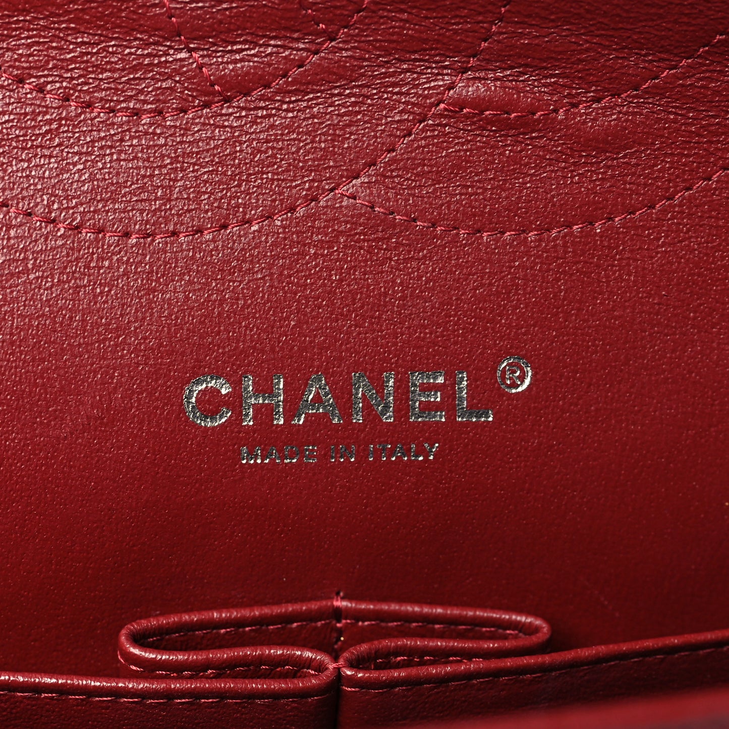 Caviar Quilted Jumbo Double Flap Burgundy