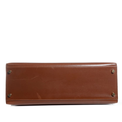 Hermes Veau Tadelakt Kelly Sellier 35 Fauve 16 of 21