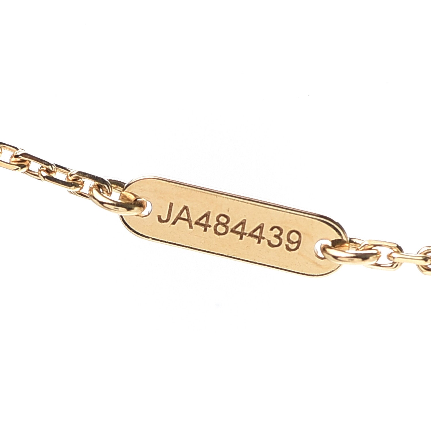 Van Cleef & Arpels 18K Yellow Gold Mother of Pearl Vintage Alhambra Pendant Necklace 5 of 8