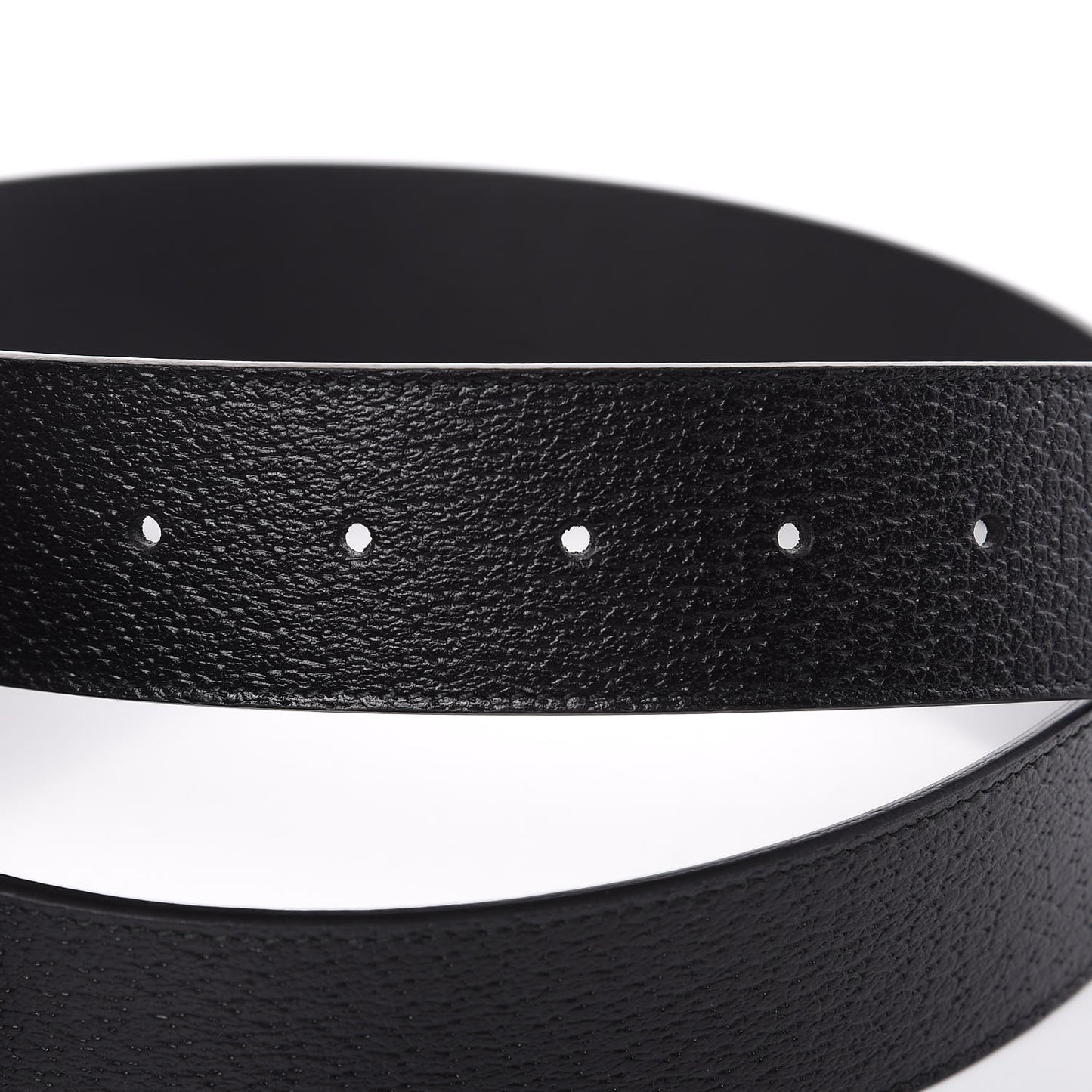 Textured Calfskin Double G 40mm Belt 85 34 Black