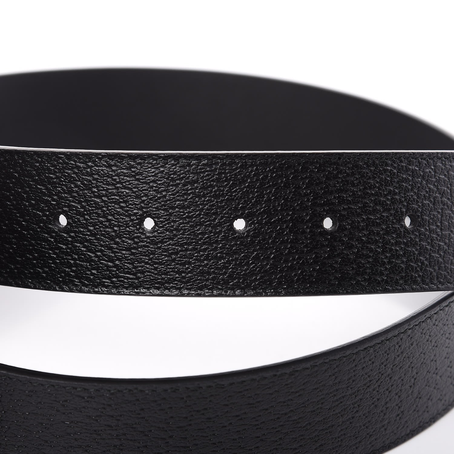 Gucci Textured Calfskin Double G 40mm Belt 85 34 Black 5 of 6