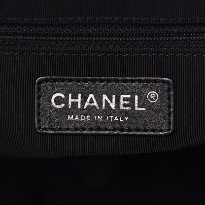 Chanel Calfskin Quilted Large Easy Shopping Tote Black 6 of 10