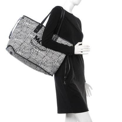 MCM Visetos Large Liz Reversible Shopper Tote Black 3 of 11
