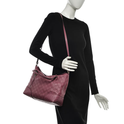 Gucci Guccissima Medium Bree Foldover Tote Peonia Flower 2 of 9